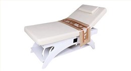 广州美藤厂家直销可定制欧式白色实木美容床推拿床80宽原始点推拿床MD-6345
